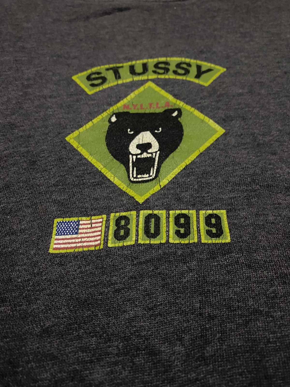 Stussy Vintage 90s Stussy NYLTLA 8099 Bear Sweatshirt Size US S / EU 44-46 / 1 - 2 Thumbnail