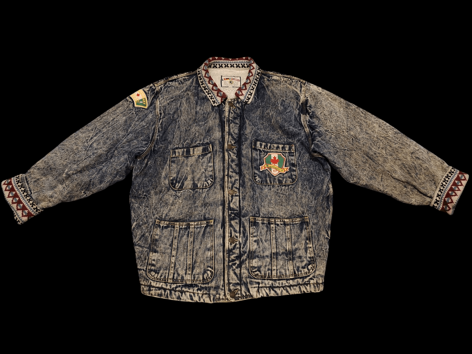 Japanese Brand 💥Insane💥 Intl bobson flared jeans Distressed denim jacket Size US XL / EU 56 / 4 - 1 Thumbnail