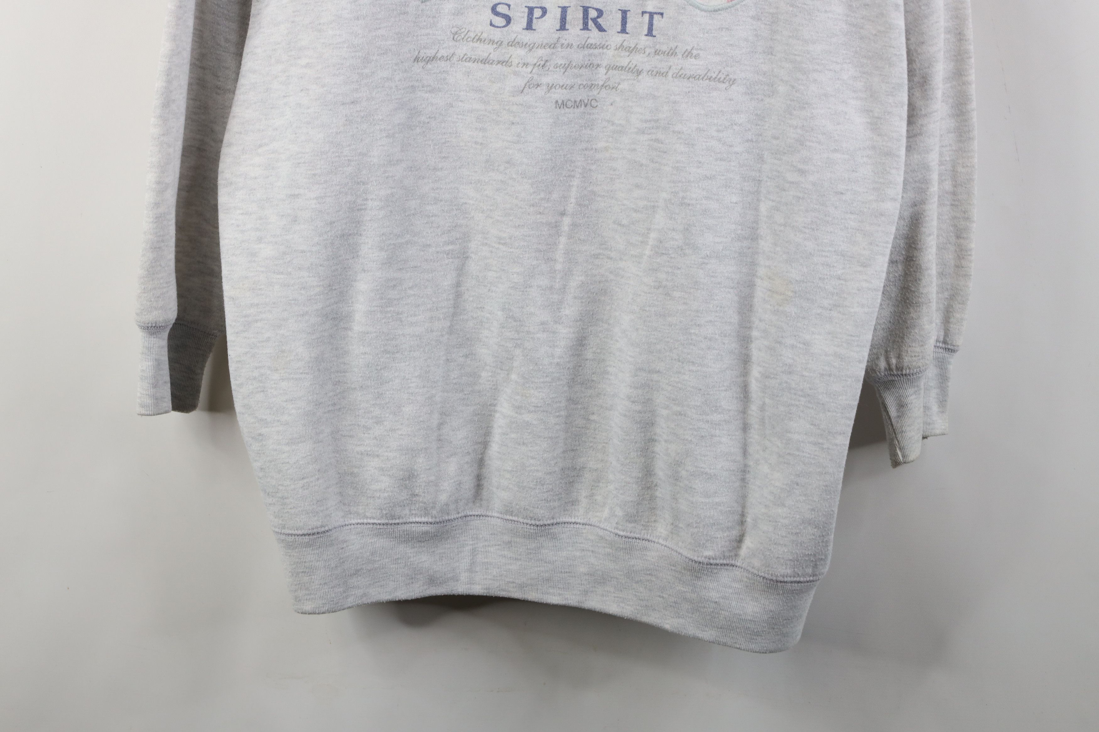 Vintage Vintage 90s Streetwear Flower Crewneck Sweatshirt Gray Size M / US 6-8 / IT 42-44 - 3 Thumbnail