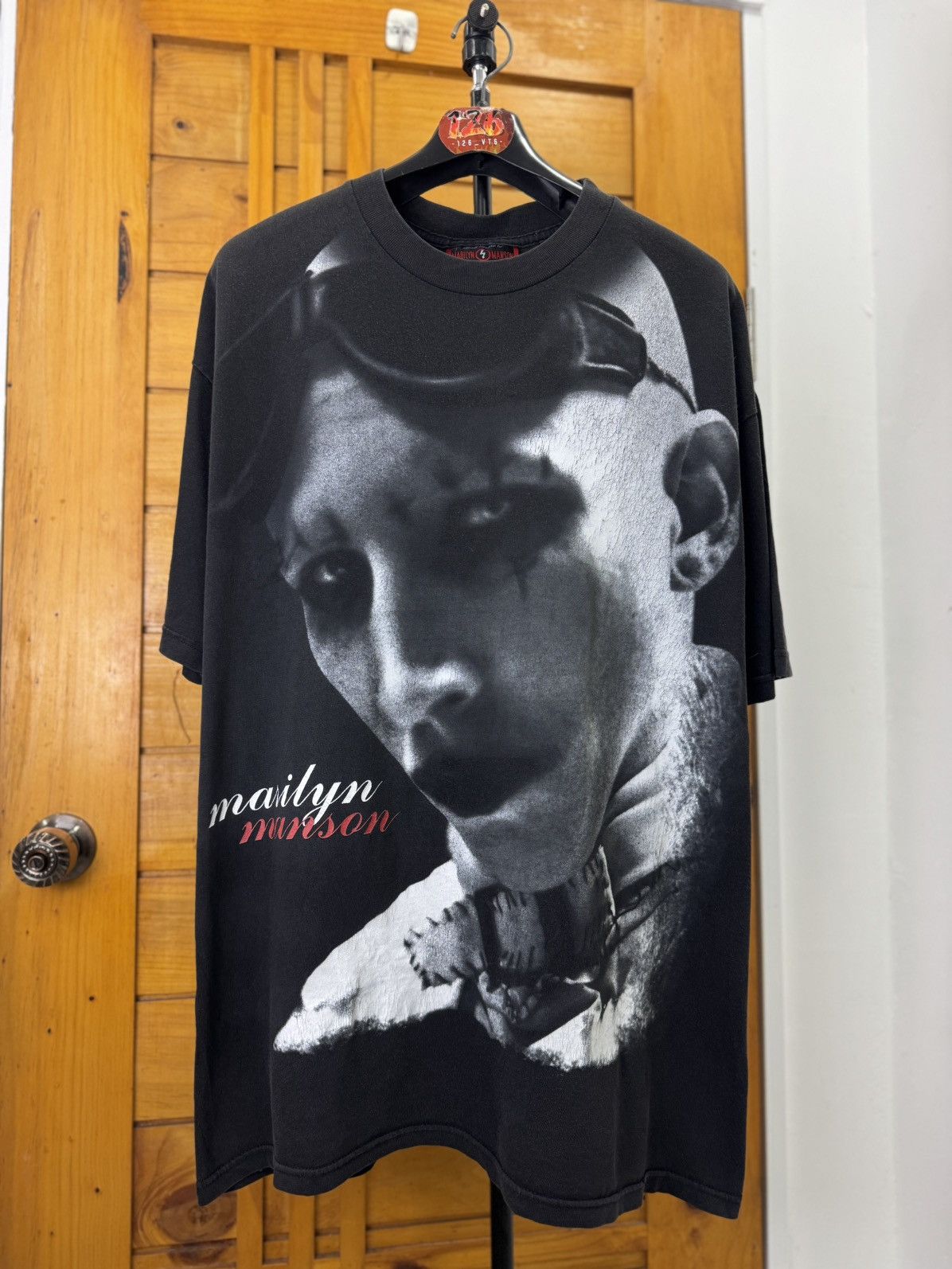 Marilyn Manson × Vintage Vintage Marilyn Manson Shirt 90’ Size US XL / EU 56 / 4 - 1 Thumbnail