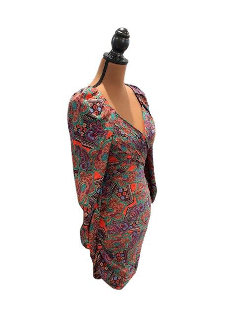 Veronica Beard Veronica Beard Bellino Paisley Long Sleeve Silk Blend Dress Size XS / US 0-2 / IT 36-38 - 5 Thumbnail