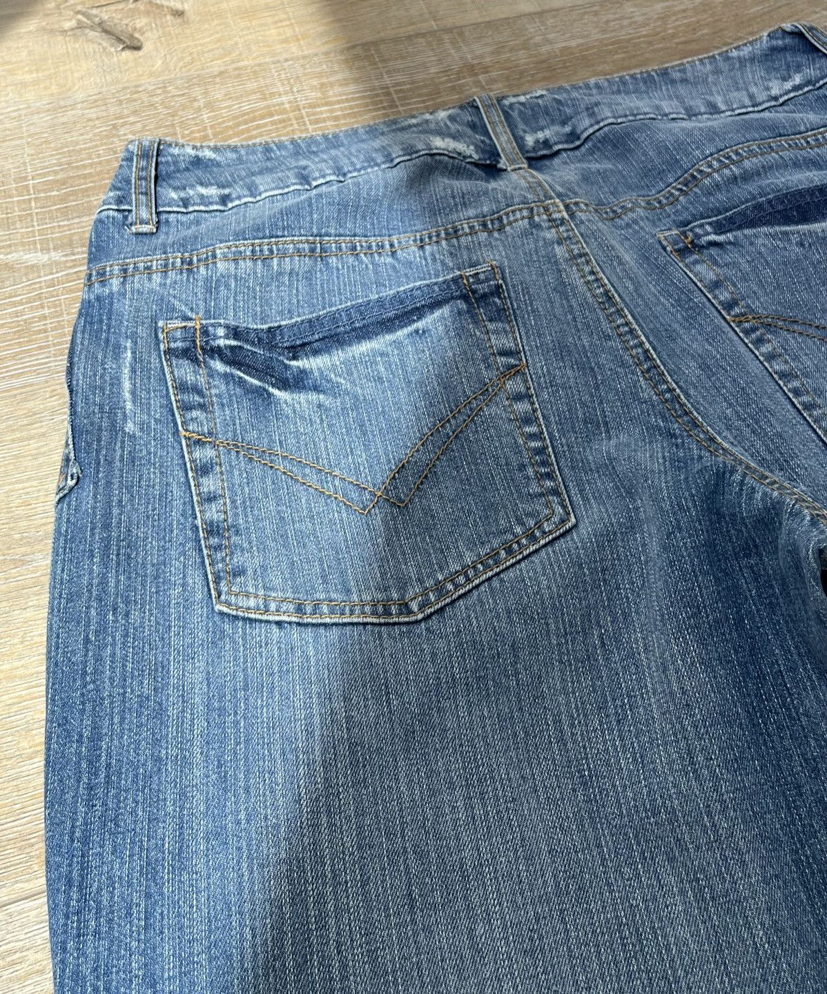 Hysteric Glamour CRAZY IF SIX WAS NINE STYLE FLARED Y2K JEANS Size US 32 / EU 48 - 5 Thumbnail