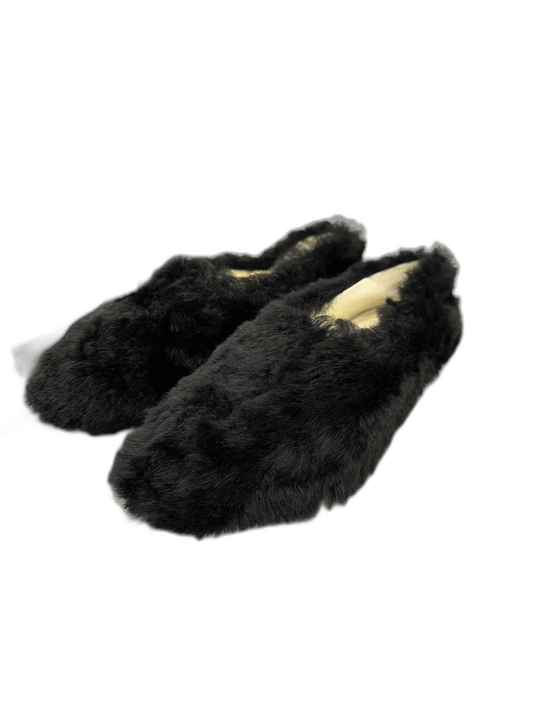 Celine Celine Black Fur Moccasin Slippers Size US 7.5 / EU 40-41 - 1 Thumbnail
