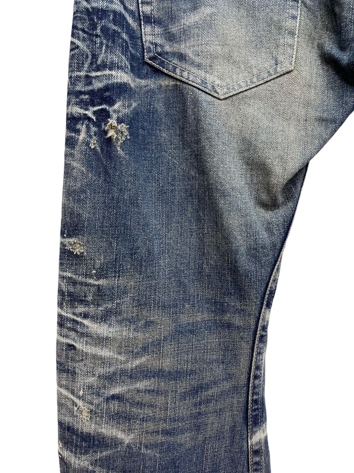 BIGI 🔥FLARE🔥Vtg RATTLE TRAP Distressed Clawmark Whisker Denim Size US 32 / EU 48 - 14 Thumbnail