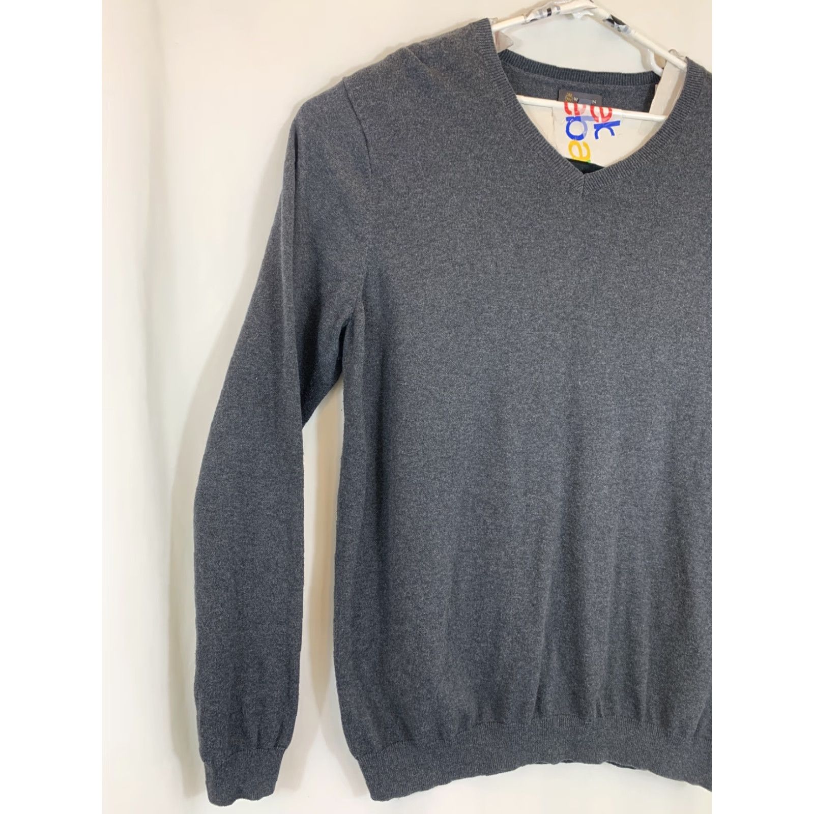 Vintage VINTAGE Wallin Bros Mens XXL Gray V-Neck Cashmere Cotton Pullover Sweater Size US XXL / EU 58 / 5 - 2 Thumbnail