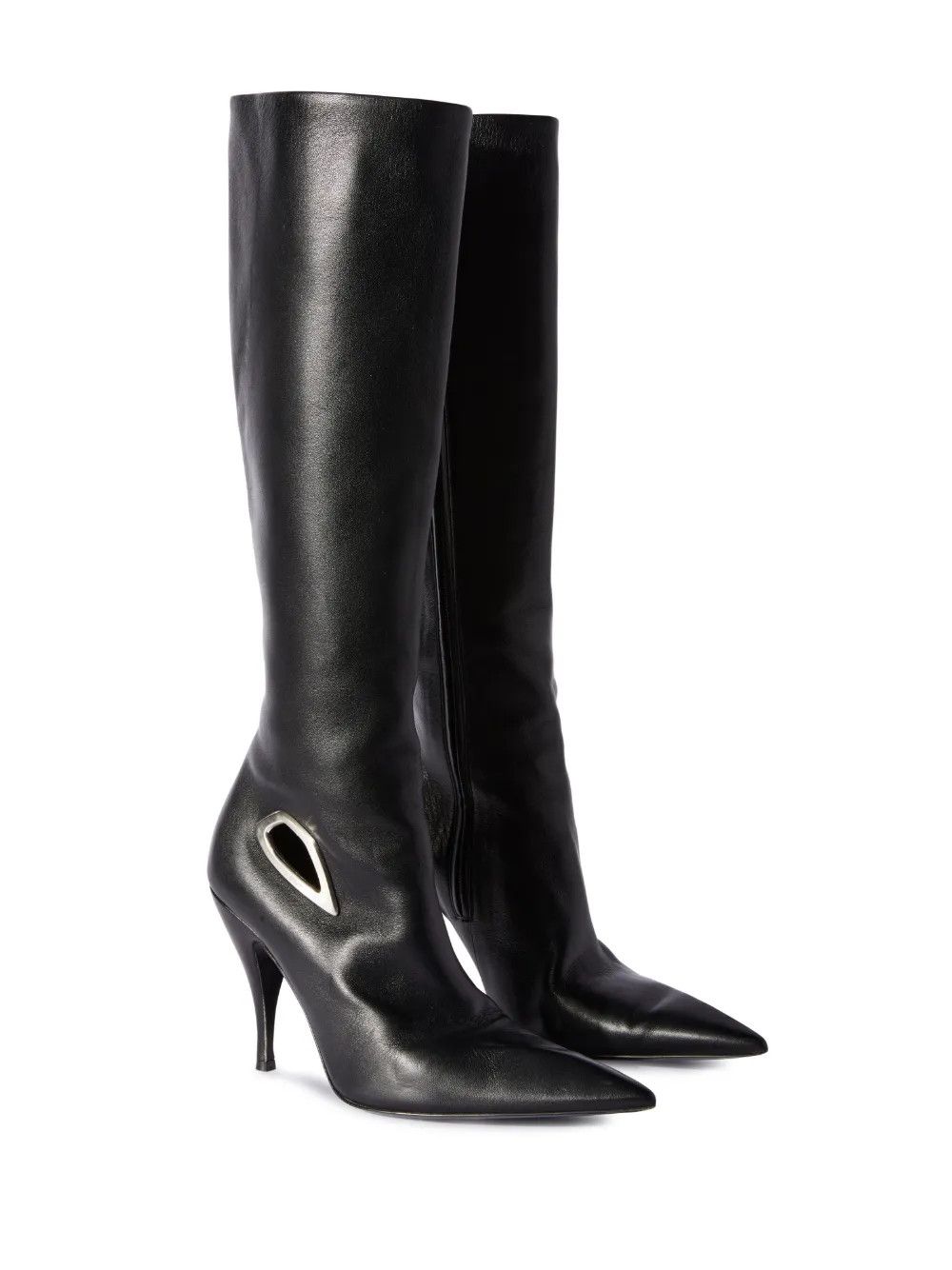 Off-White o1y1225 Leather Boots in Black Size US 9 / IT 39 - 2 Thumbnail