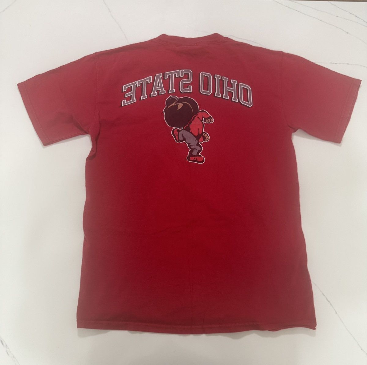 Jansport 🌰 Vintage Ohio State Buckeyes Brutus Tee (Double-Sided) 🏈 Size US M / EU 48-50 / 2 - 2 Thumbnail