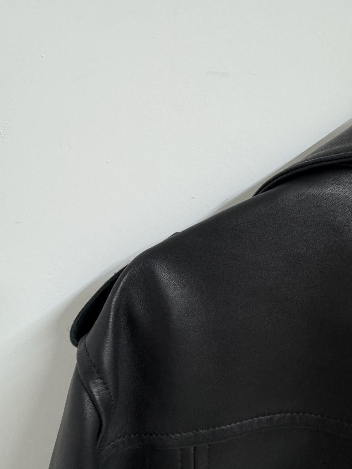 Karl Lagerfeld Karl Lagerfeld Black Leather Moto Jacket Size M Size US M / EU 48-50 / 2 - 16 Thumbnail