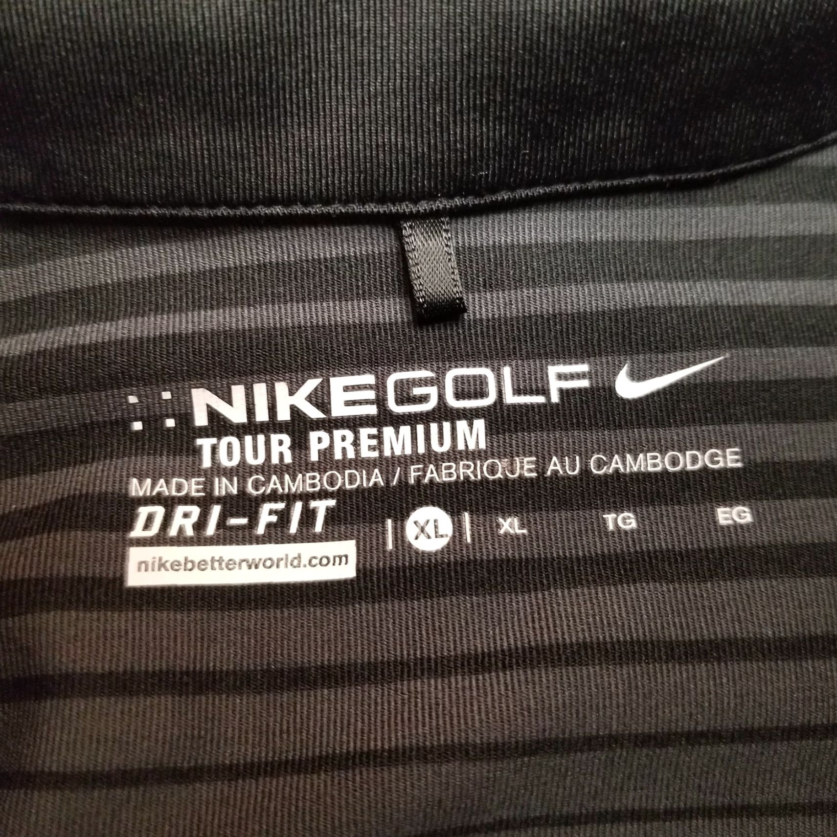 Nike Nike shirt Womens XL Black Gray Stripe Golf Tour Premium Pullover Top Size XL / US 12-14 / IT 48-50 - 3 Thumbnail