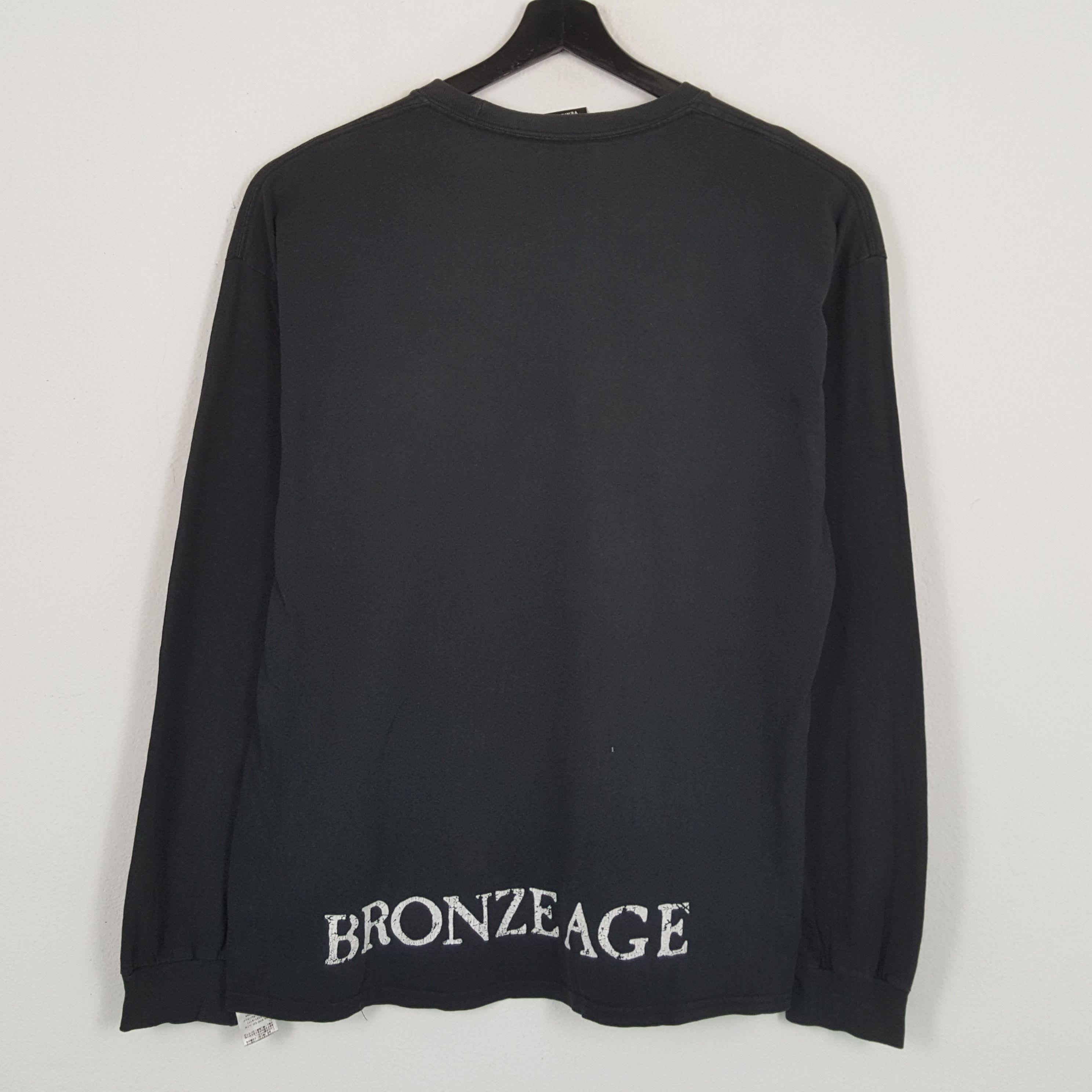 Vintage BRONZE AGE SURF SKATE Long Sleeve Tshirt Size US XL / EU 56 / 4 - 3 Thumbnail