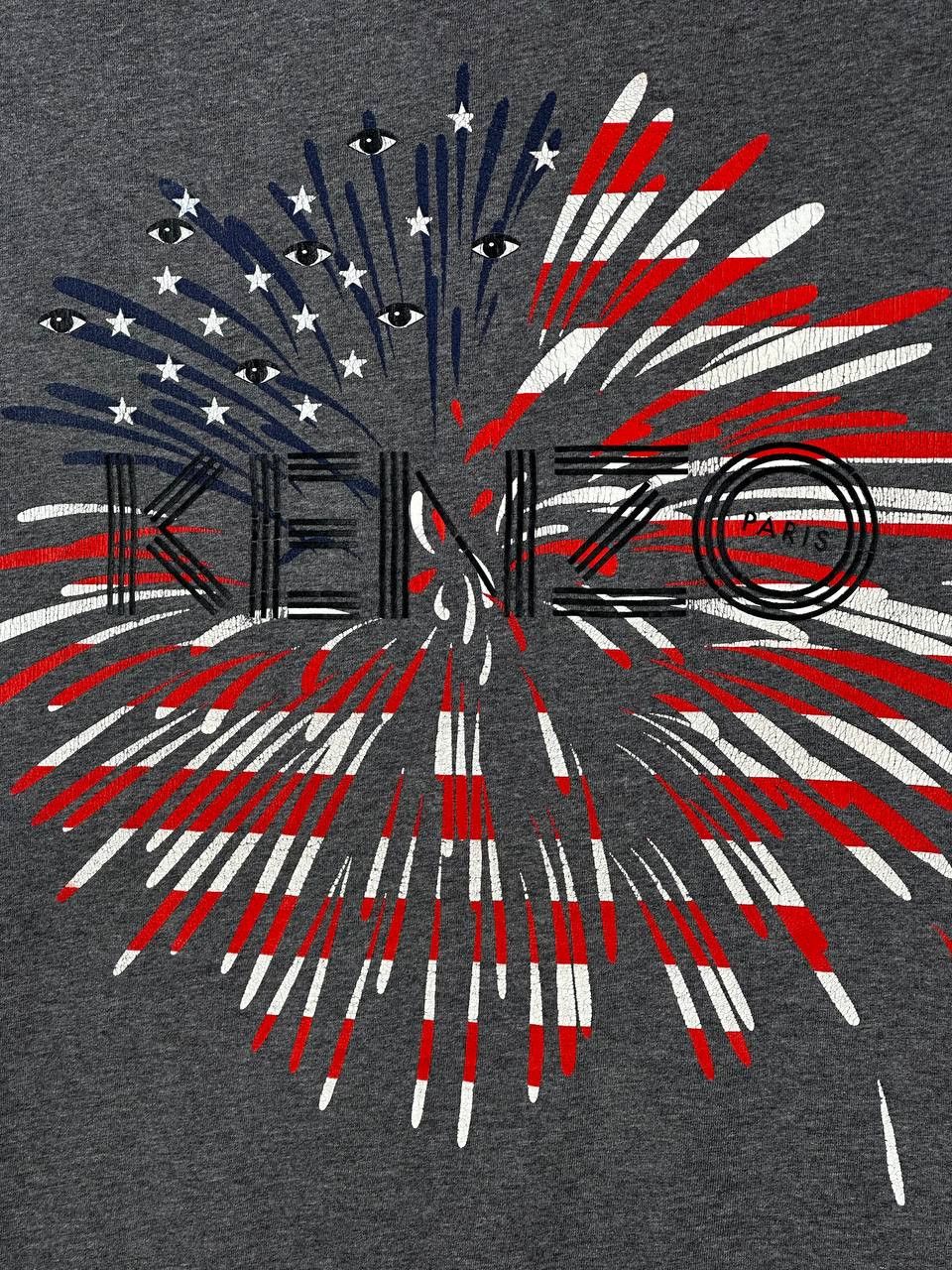 Kenzo × Vintage Kenzo Grey USA Eye T Shirt Size US M / EU 48-50 / 2 - 4 Thumbnail