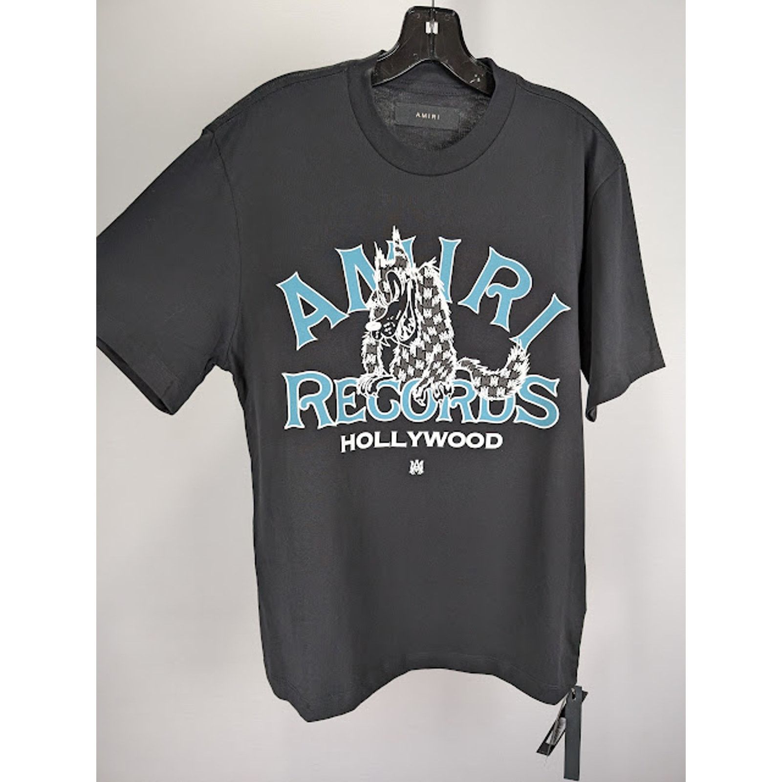 Amiri o1rshd1 Global Records T-Shirt in Black M Size US M / EU 48-50 / 2 - 7 Thumbnail