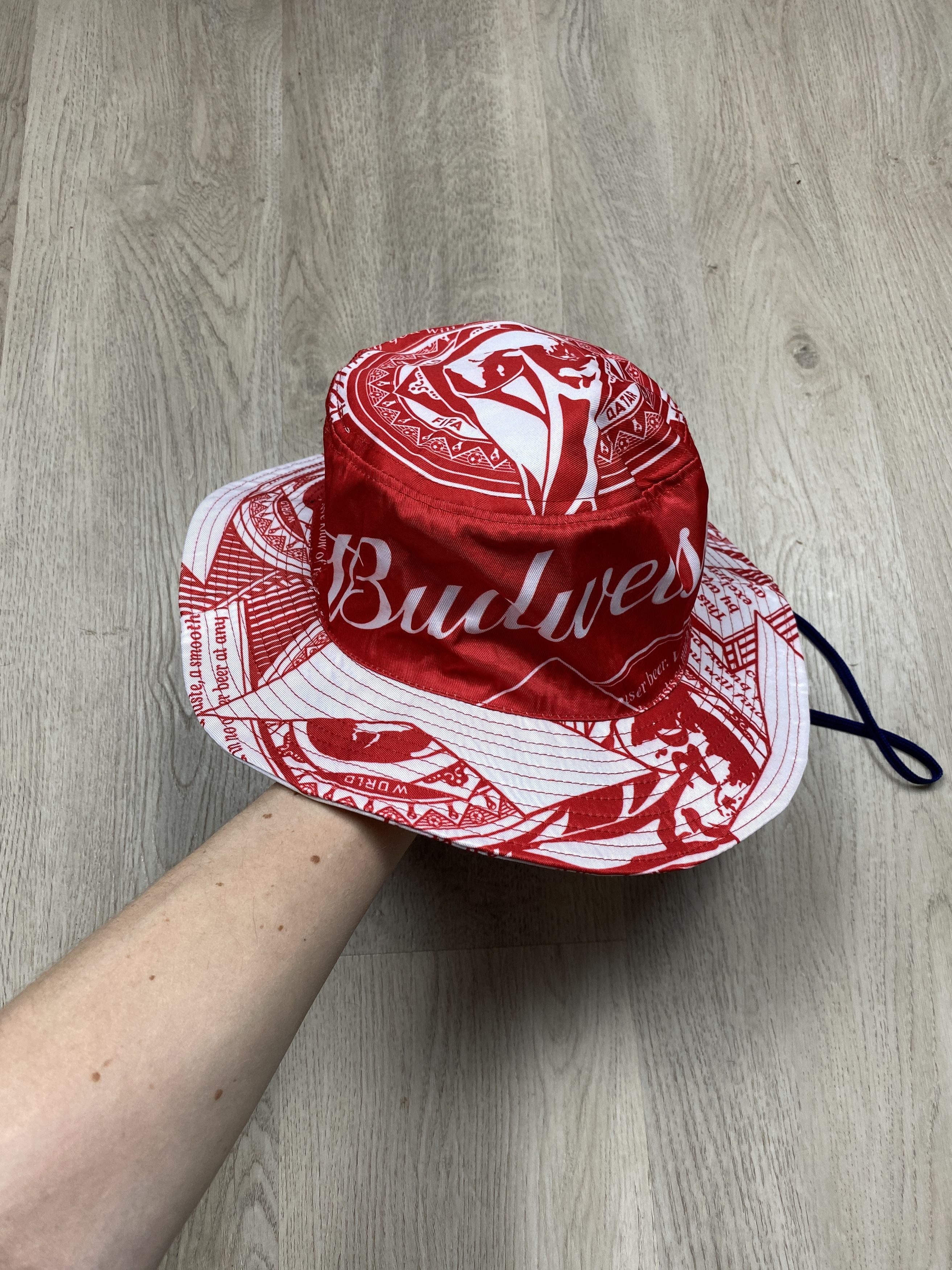 Budweiser Budweiser Vintage Mens Bucket Cap Hat Size ONE SIZE - 2 Thumbnail