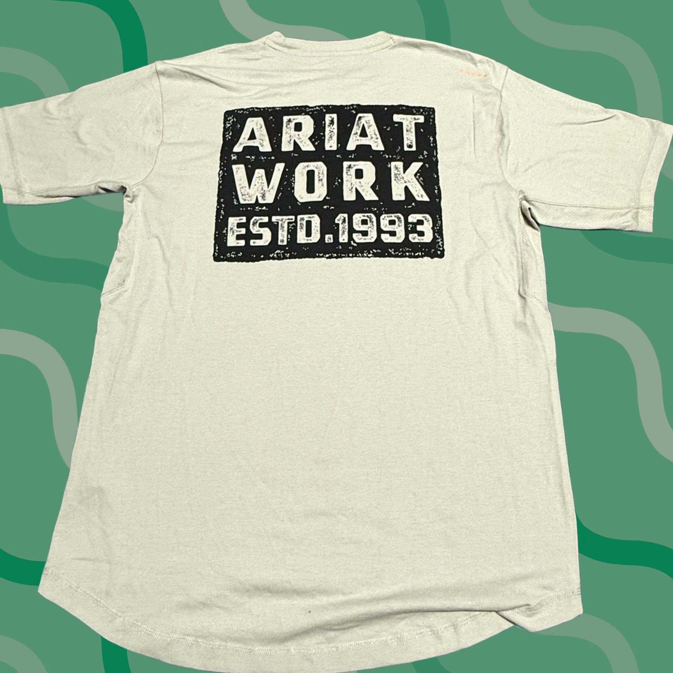 Ariat Ariat Rebar Shirt Mens L Tan Beige Rebar Button-Up Short Sleeve W/NWOT Pocket Collared Workwear Casual Outdoor Fall Summer Spring Winter, Regular Mens Size US L / EU 52-54 / 3 - 1 Thumbnail
