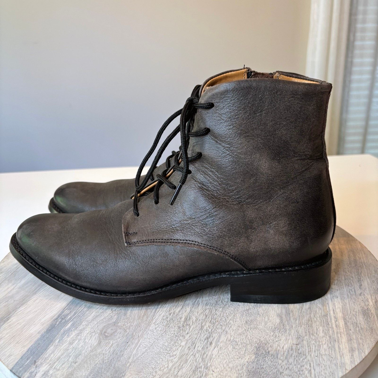 FREEBIRD Freebird Paxton Lace Up Ankle Boots Gray Leather Men’s 11 Size US 11 / EU 44 - 2 Thumbnail
