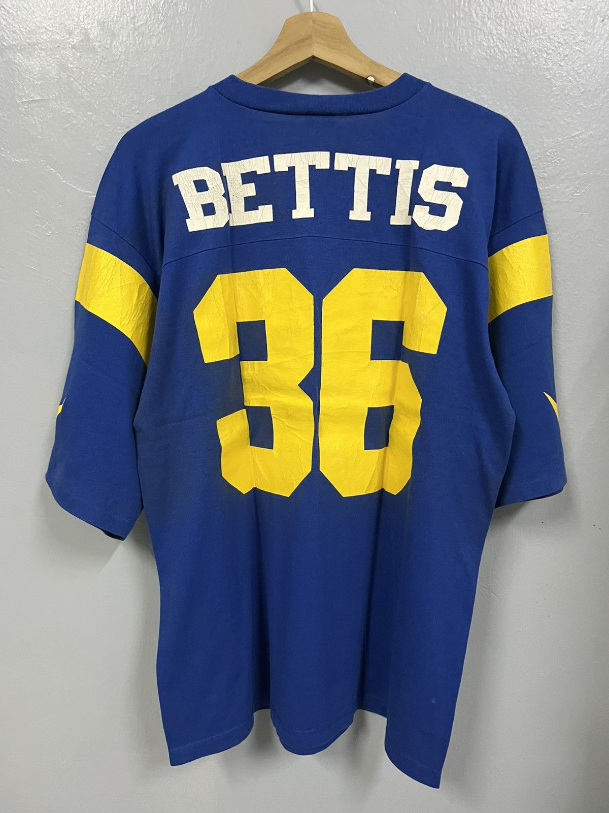 Vintage Vintage Logo 7 Los Angeles Rams Jerome Bettis Tee Size US L / EU 52-54 / 3 - 10 Thumbnail