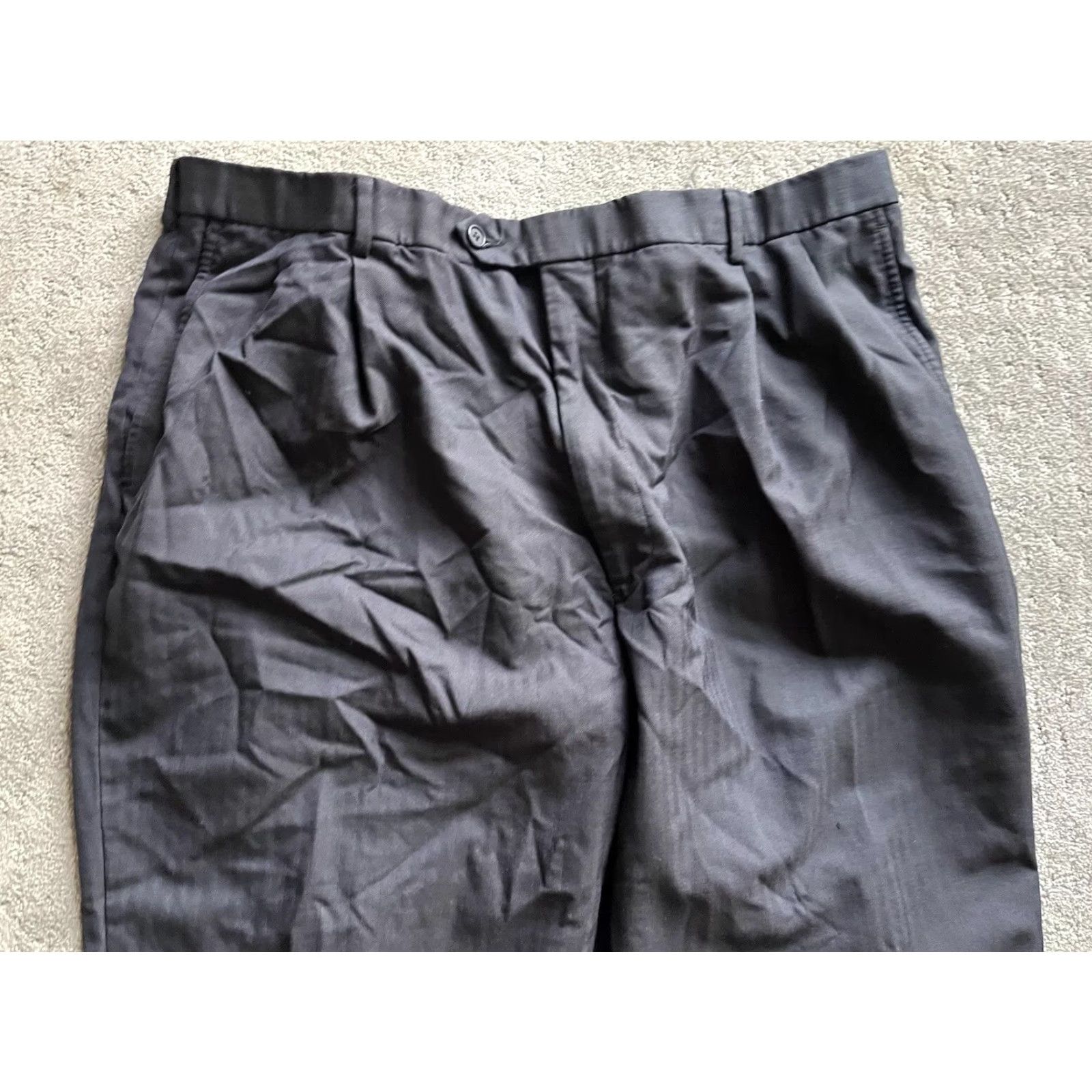 Brooks Brothers Brooks Brothers Pants Mens 50R/45W Navy Wool Dress Pants Size US 34 / EU 50 - 2 Thumbnail