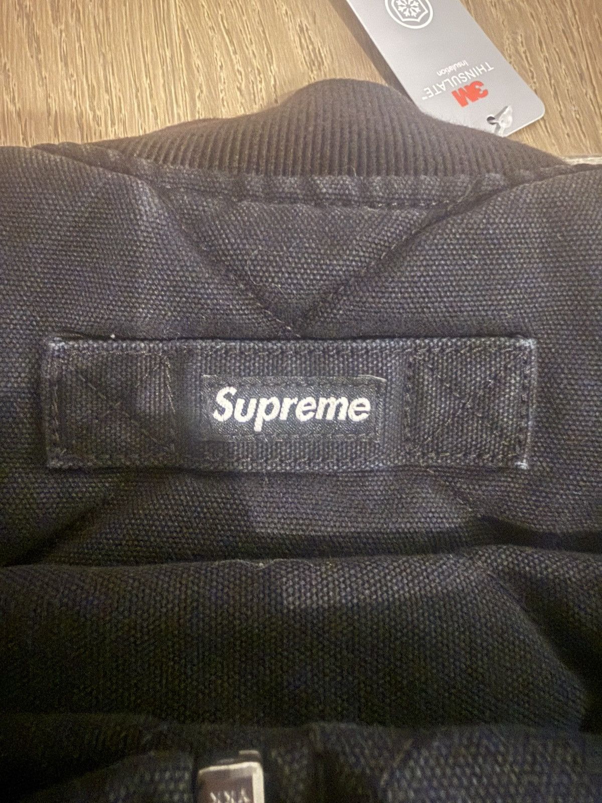 Supreme SUPREME Zip-Off Sleeve Quilted Bomber Jacket Size: L Black Size US L / EU 52-54 / 3 - 6 Thumbnail
