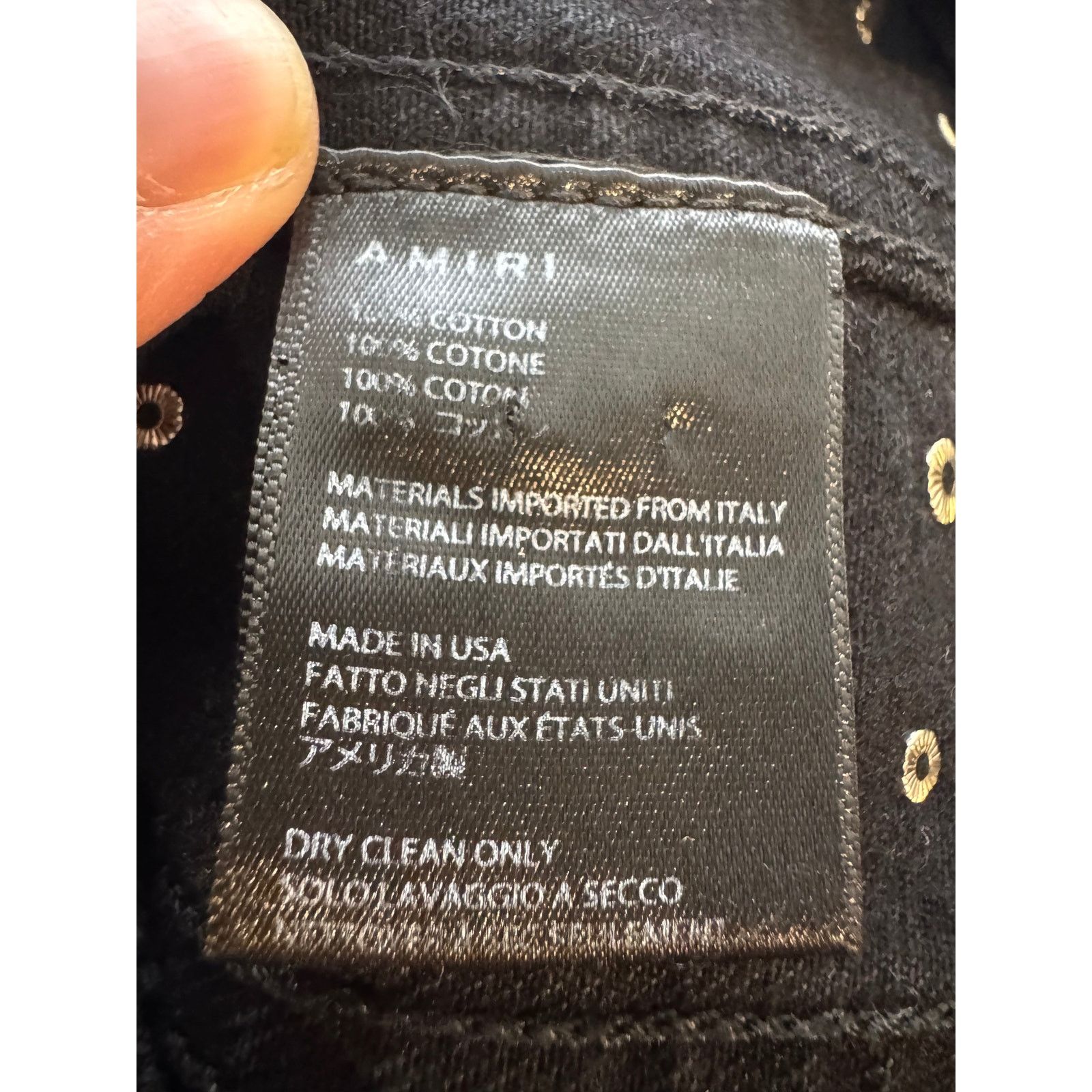 Amiri Amiri Paint Splatter Crystal Black Jean Jacket Size US S / EU 44-46 / 1 - 5 Thumbnail
