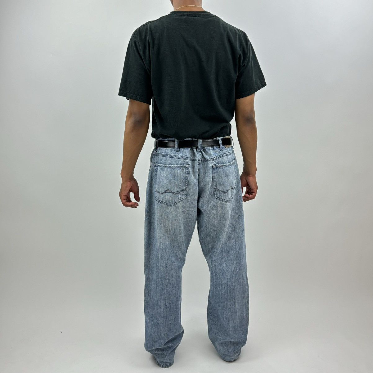 Vintage × Wrangler vintage Y2K WRANGLER BOOTCUT Baggy Distressed Wide Leg jeans Size US 38 / EU 54 - 6 Thumbnail