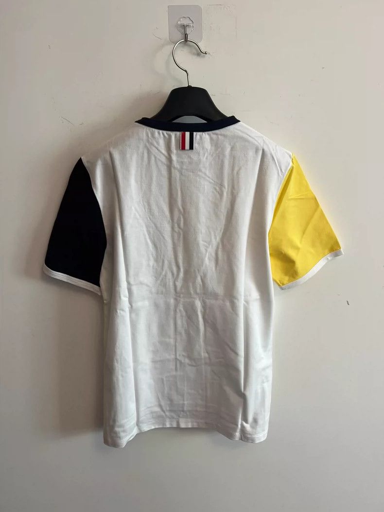 Thom Browne Thom Browne White tee in patchwork Size US XS / EU 42 / 0 - 5 Thumbnail