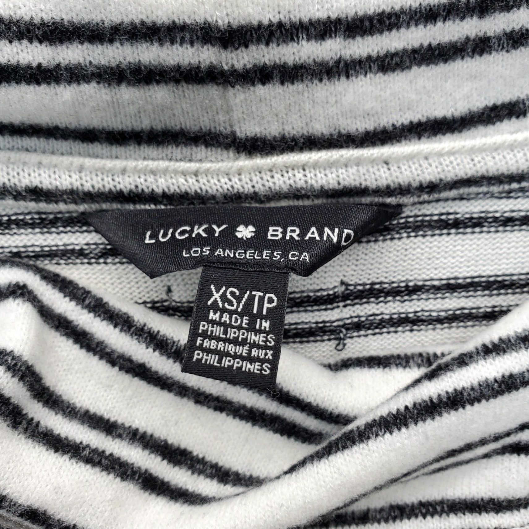Lucky Brand Lucky Brand Shirt Womens XS Multicolor Striped Long Sleeve Pullover Top Size XS / US 0-2 / IT 36-38 - 4 Thumbnail