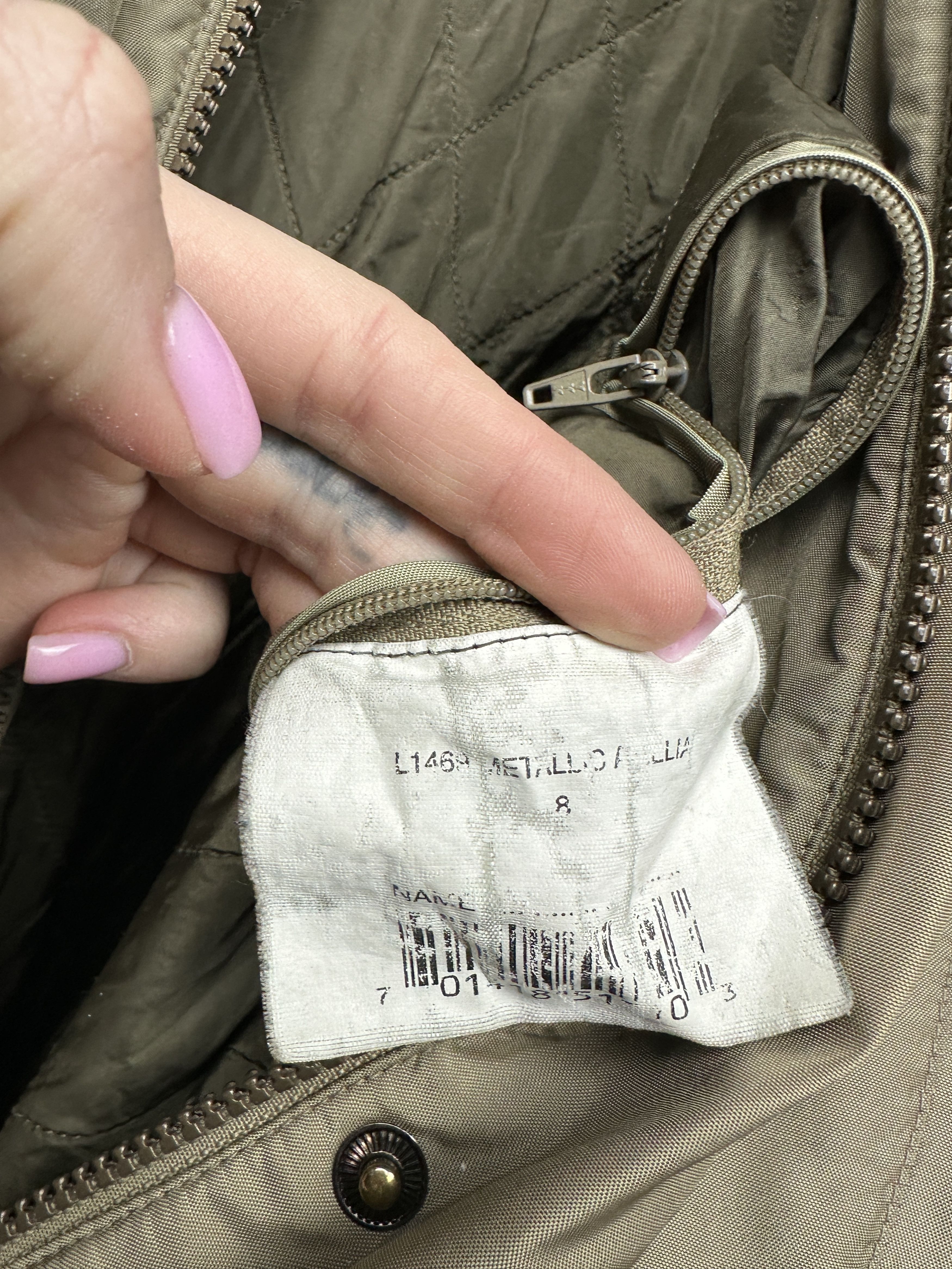 Barbour × Vintage Barbour Womens Metallic Nylon Jacket Size S / US 4 / IT 40 - 8 Thumbnail