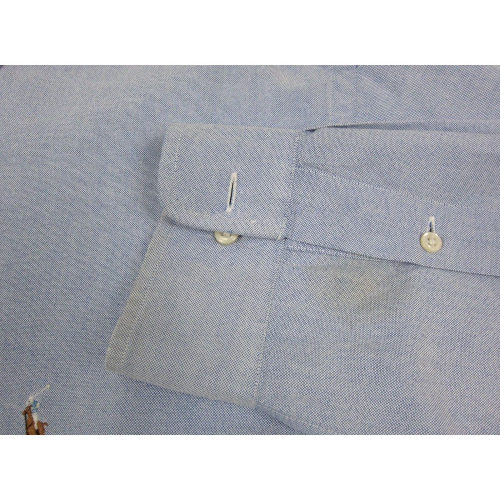 Polo Ralph Lauren Polo Ralph Lauren Shirt XL Blue Mens Button-Up 17 Regular Long Sleeve Vintage? No - Adjusted for clarity; but must not add new info. Size US XL / EU 56 / 4 - 4 Thumbnail