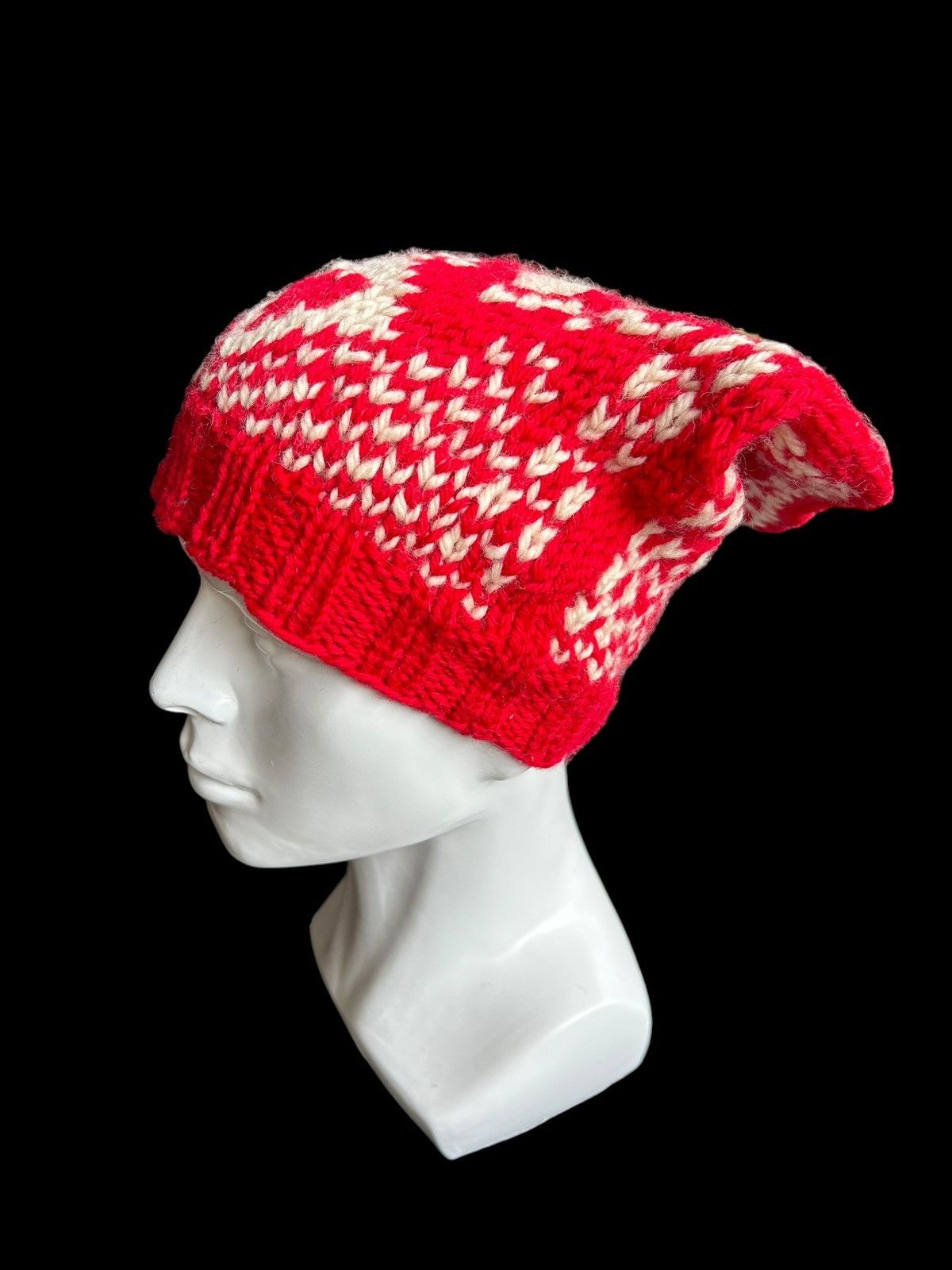 Japanese Brand × Kapital × Vintage Crochet knitted Handmade Big Beanie Hats Size ONE SIZE - 5 Thumbnail