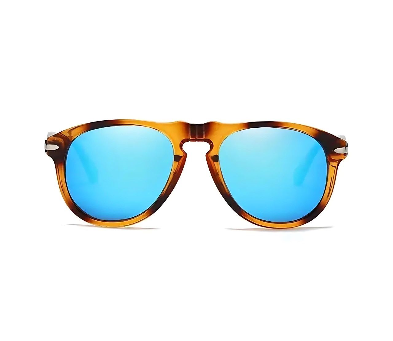 Other Blue Mirror Sunglasses for Men & Women Tortoise Frame UV400 Size ONE SIZE - 1 Thumbnail