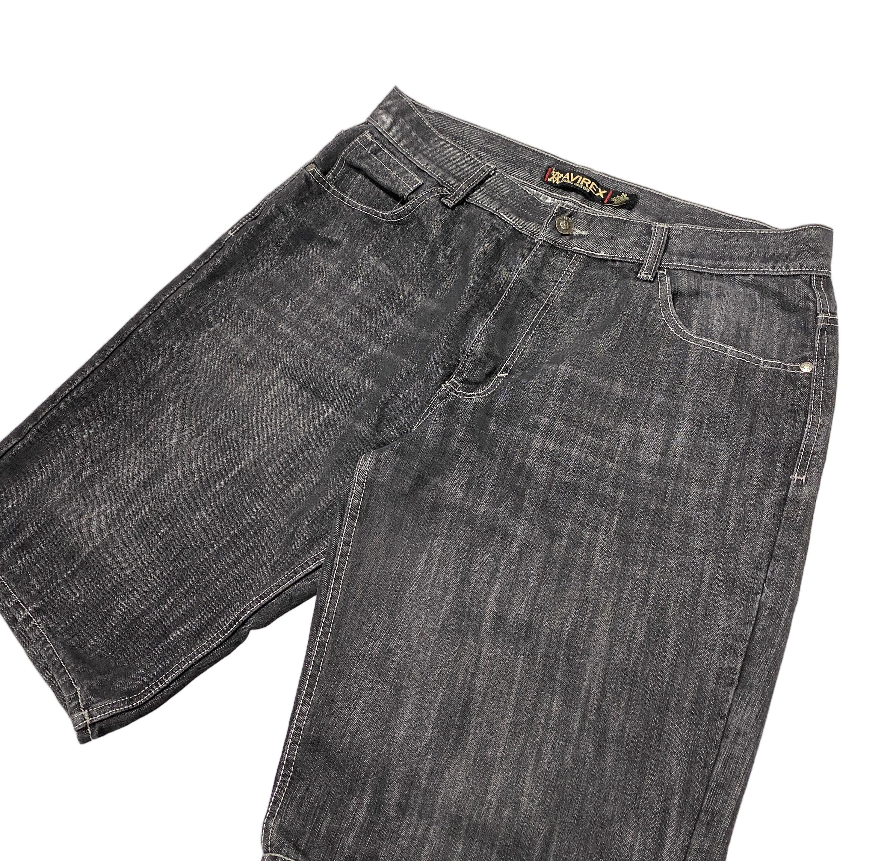 Avirex Avirex Y2K Black Charcoal Denim Shorts 38 Vintage Size US 38 / EU 54 - 4 Thumbnail