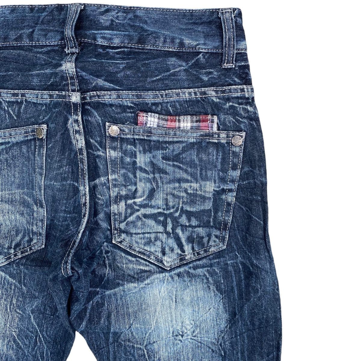 Japanese Brand Wild Life Japan Spellout Flare Jeans Hysteric Style Size US 31 - 10 Thumbnail