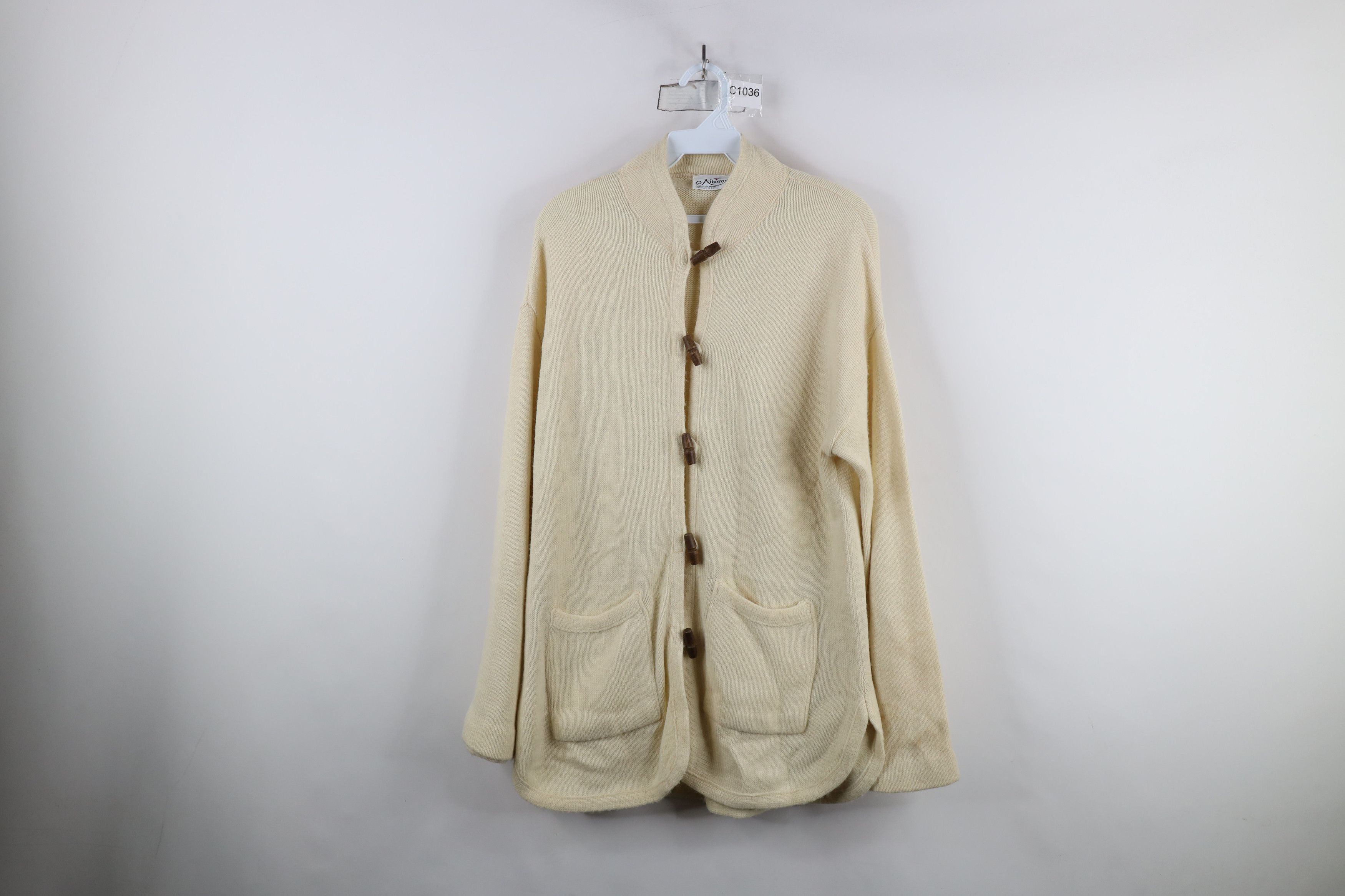 Vintage Vintage 70s Streetwear Toggle Button Knit Cardigan Sweater Size L / US 10 / IT 46 - 1 Thumbnail