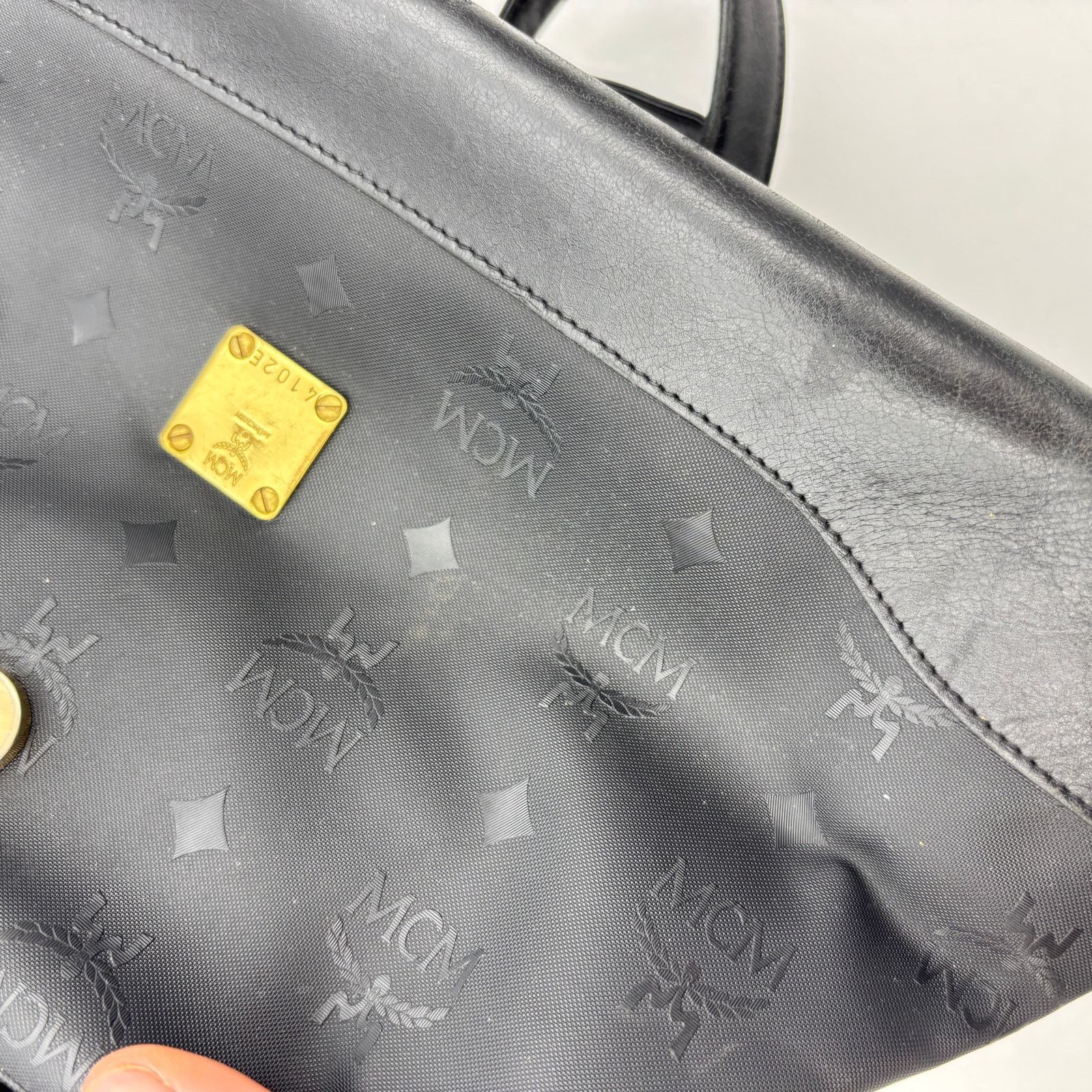 MCM × Vintage VTG 80s MCM Visetos Monogram Top Handle Shoulder Doctor Bag Size ONE SIZE - 18 Thumbnail