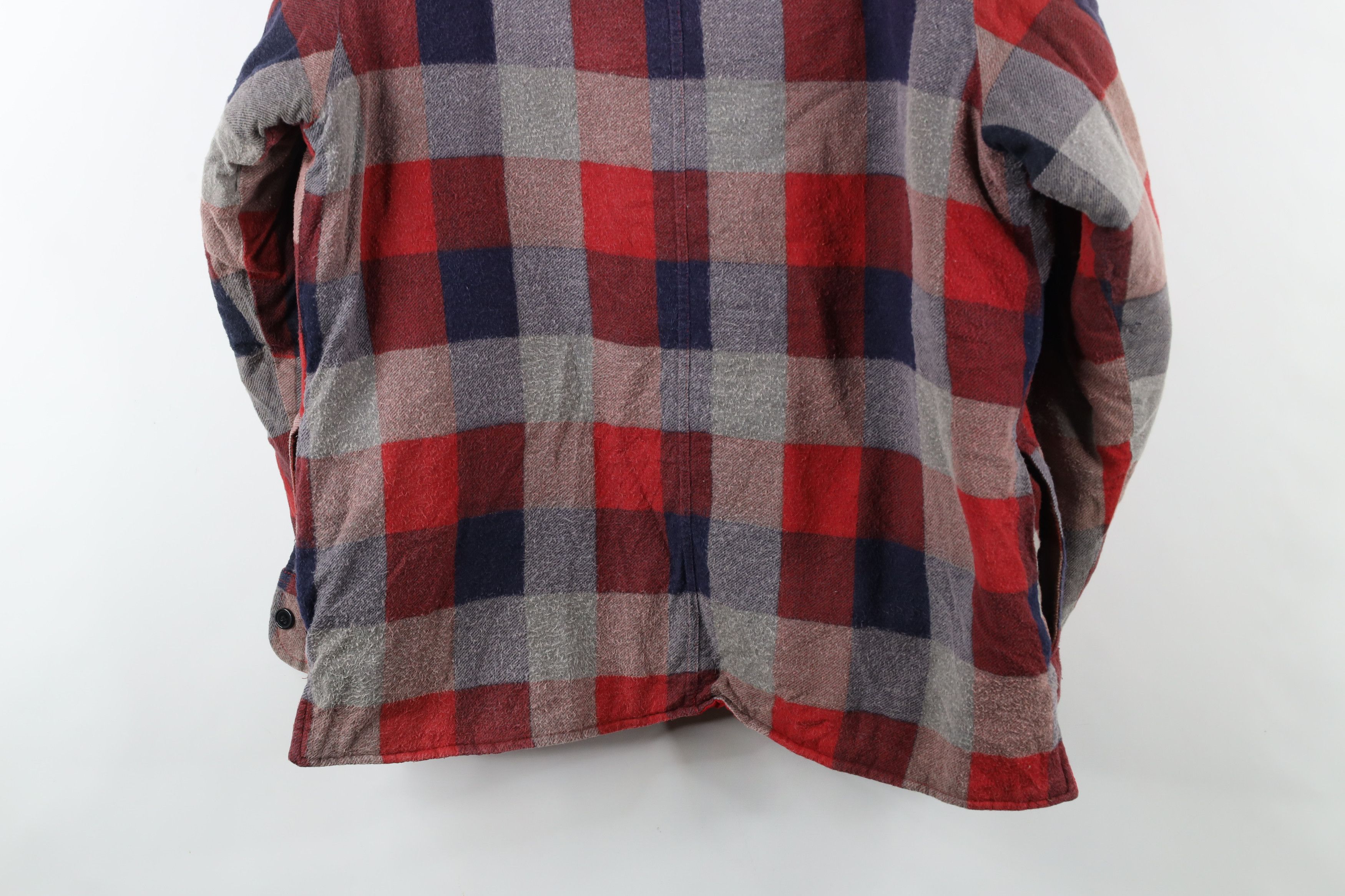 Vintage Vintage 90s Streetwear Quilted Flannel Shirt Jacket Plaid Size US M / EU 48-50 / 2 - 11 Thumbnail