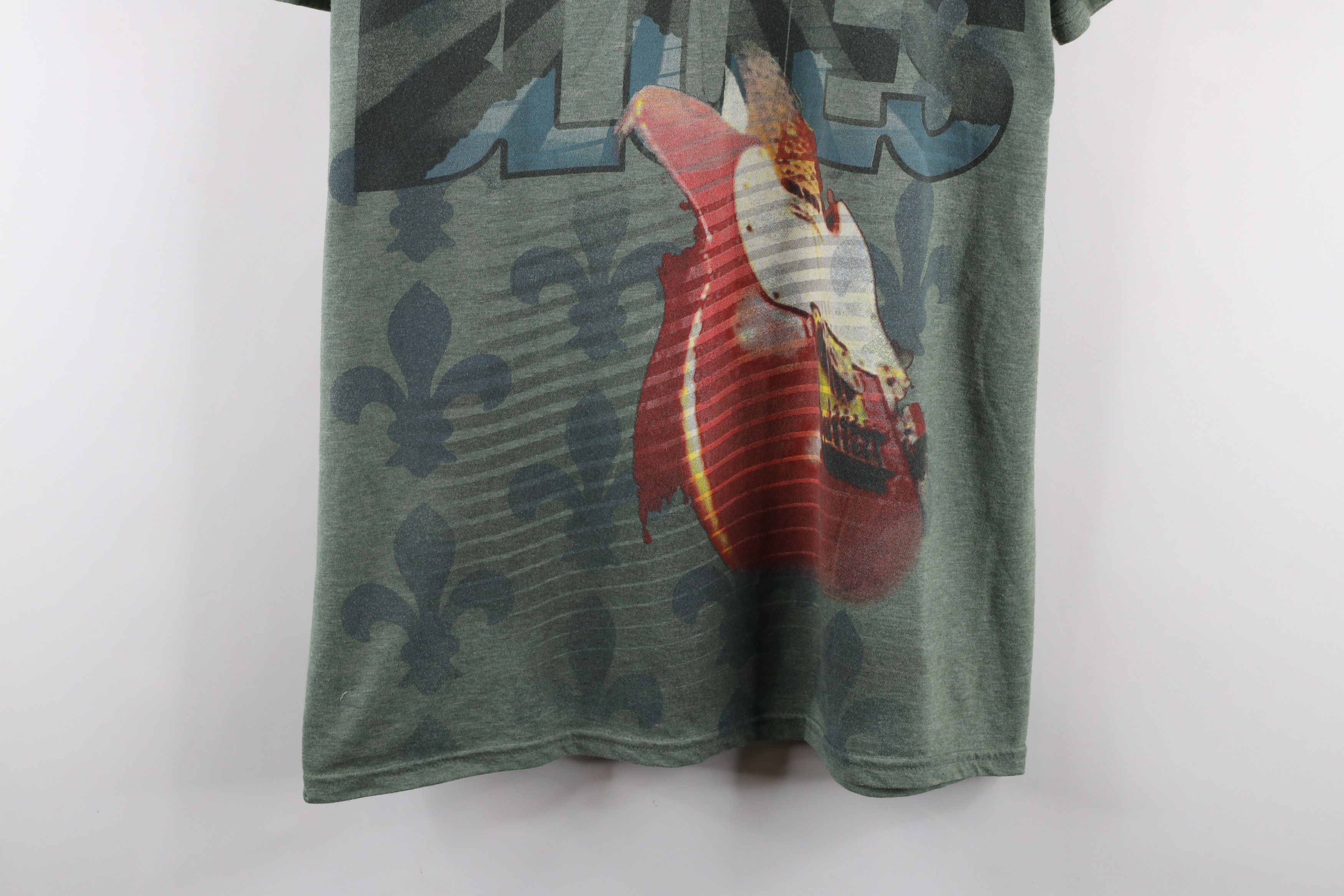 Vintage Vintage House of Blues Guitar All Over Print T-Shirt Green Size US L / EU 52-54 / 3 - 3 Thumbnail