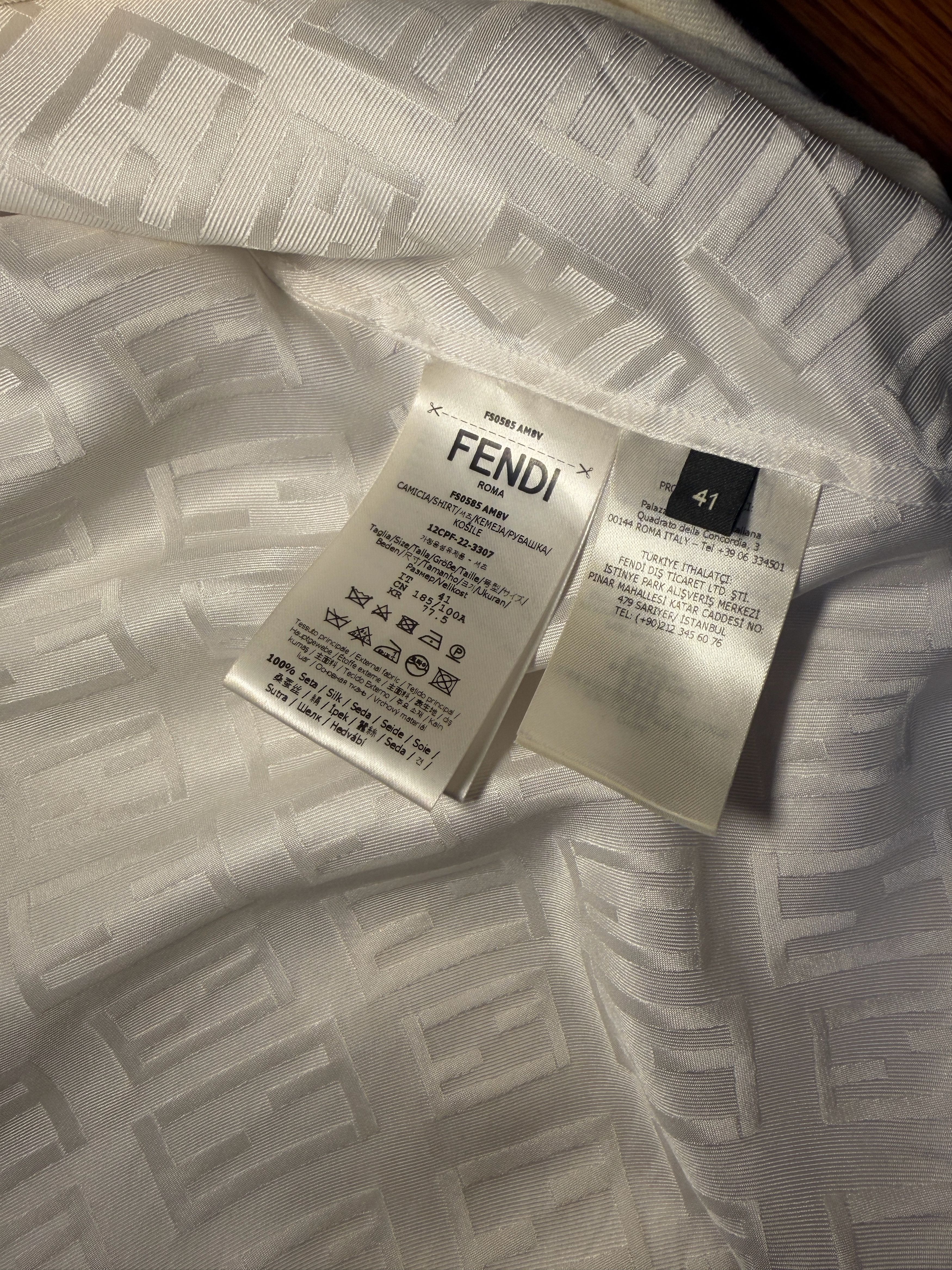 Fendi Fendi Silk Shirt Size US XL / EU 56 / 4 - 3 Thumbnail