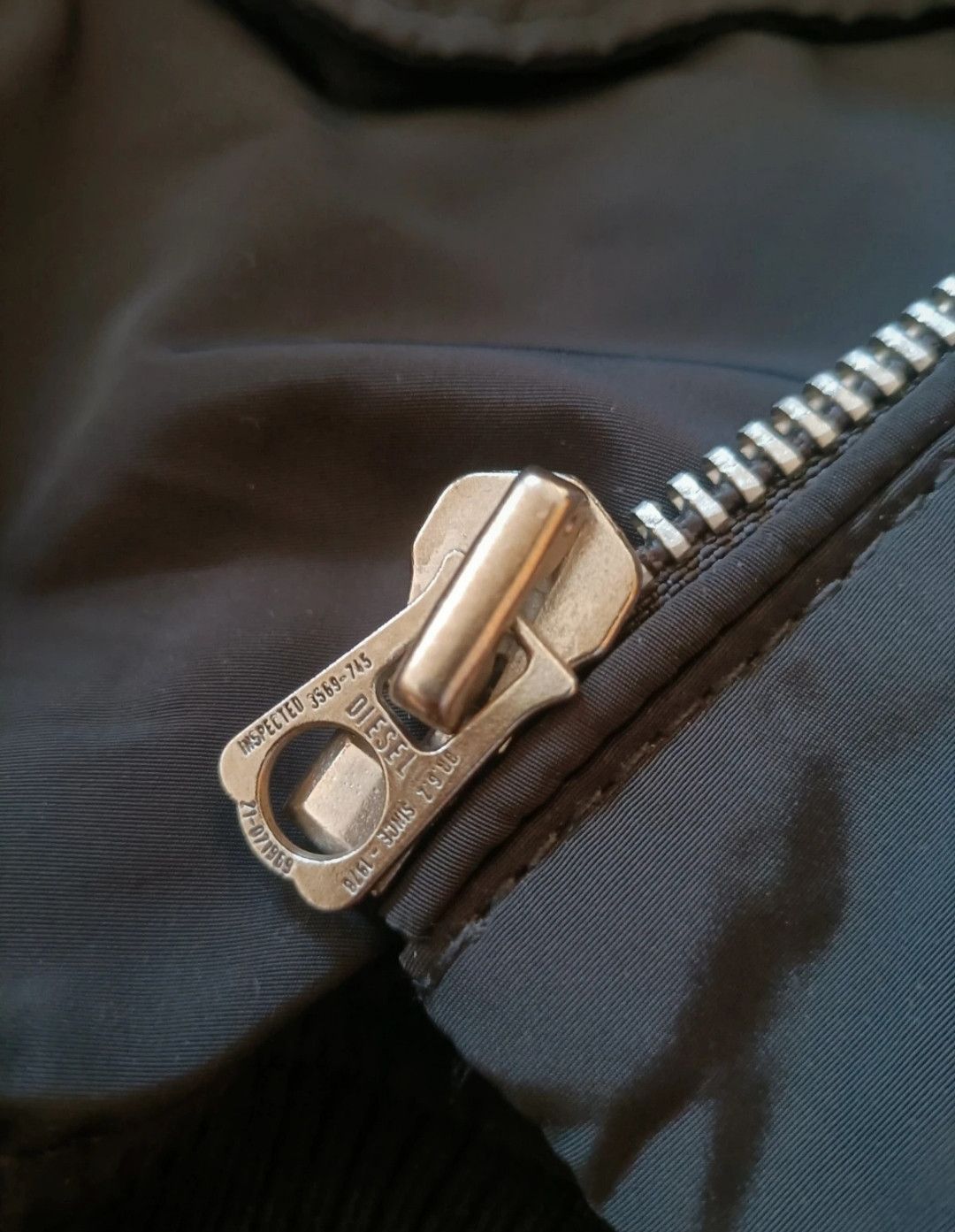 Diesel Diesel black leather bomber jacket with leather sleeves Size US L / EU 52-54 / 3 - 6 Thumbnail