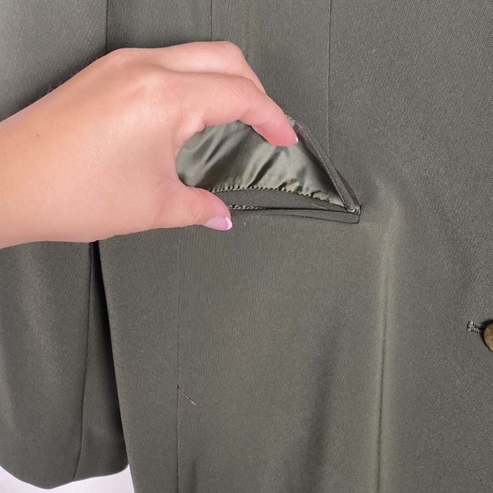 Other Caslon Suit Jacket Vintage 90's oversize Blazer Green 12 Size XL / US 12-14 / IT 48-50 - 4 Thumbnail