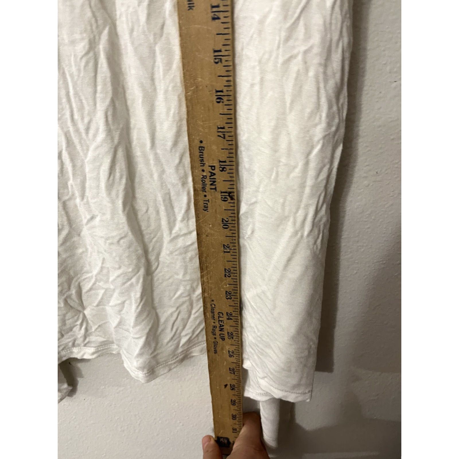 Vintage VINTAGE Metaphor Women's Open Knit TUNIC Cardigan Sweater L White Lightweight Cotton/ Rayon Size L / US 10 / IT 46 - 4 Thumbnail