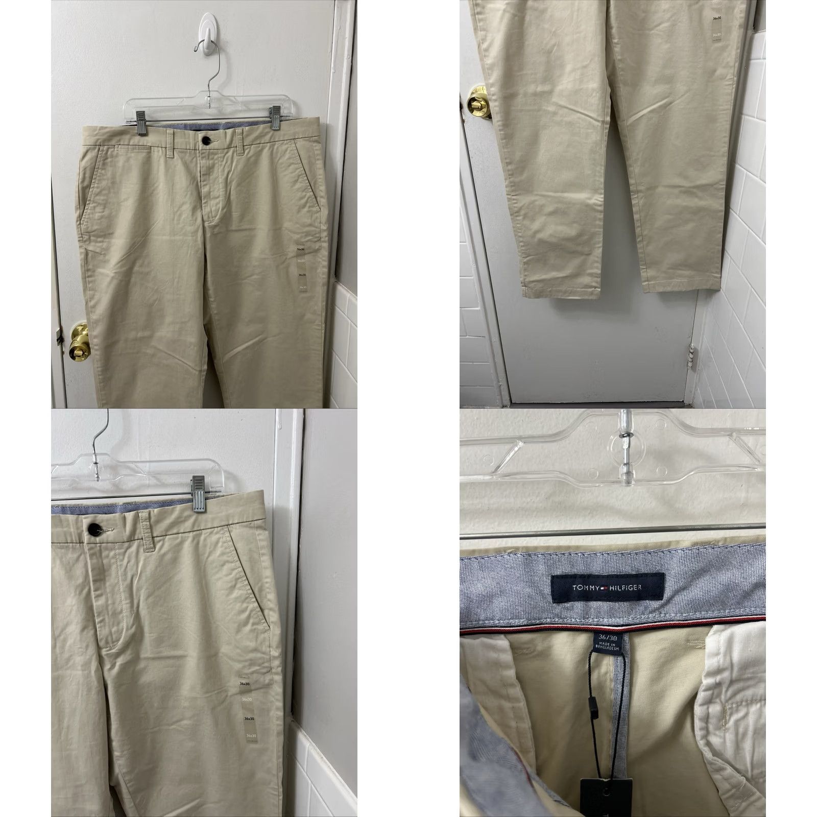 Tommy Hilfiger Tommy Hilfiger Pants Mens 36x30 Tan Chino Khaki THFlex Custom Fit NWT 0 MSRP Size US 36 / EU 52 - 8 Thumbnail