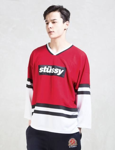 Stussy Stussy 3/4 Hockey Jersey Size US L / EU 52-54 / 3 - 2 Thumbnail