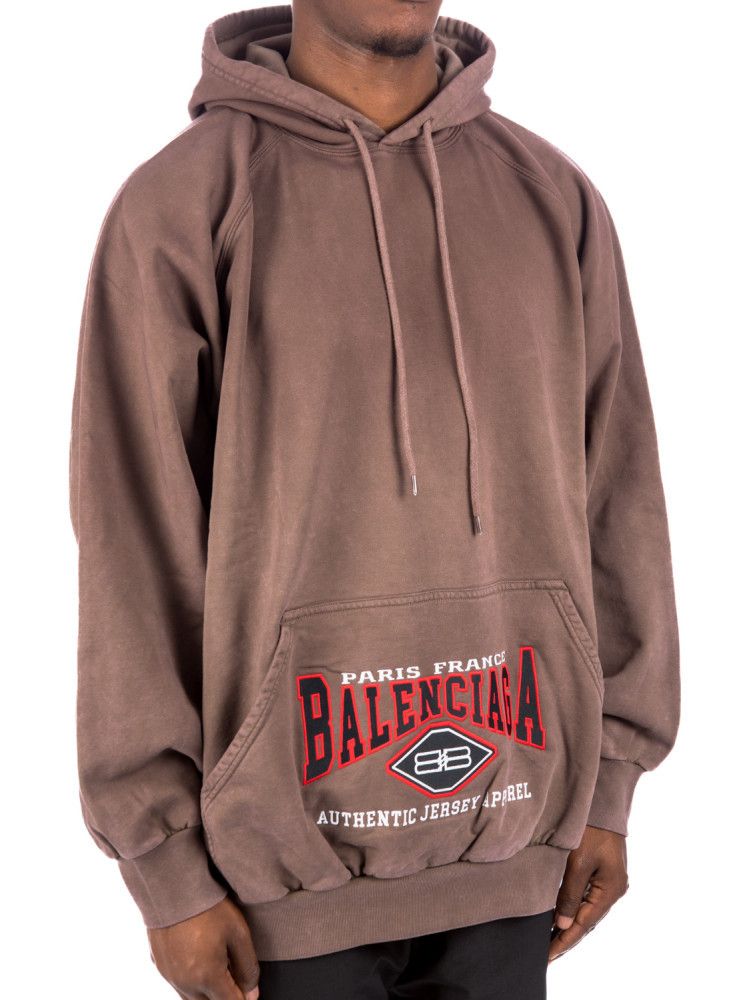 Balenciaga o1in1g0824 B Authentic Oversized Hoodie in Brown Size US XL / EU 56 / 4 - 4 Thumbnail