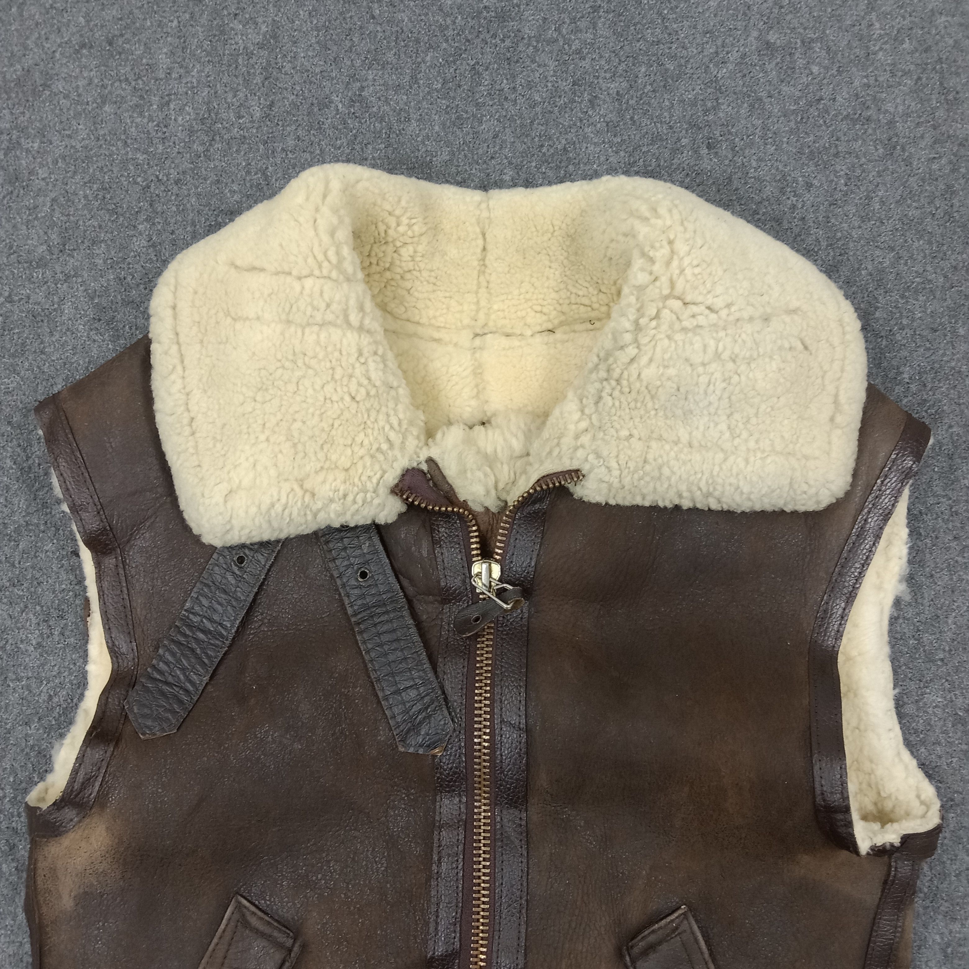 Avirex Avirex Leather Fur Winter Shacket Vest Jacket C236N4 Size US S / EU 44-46 / 1 - 3 Thumbnail