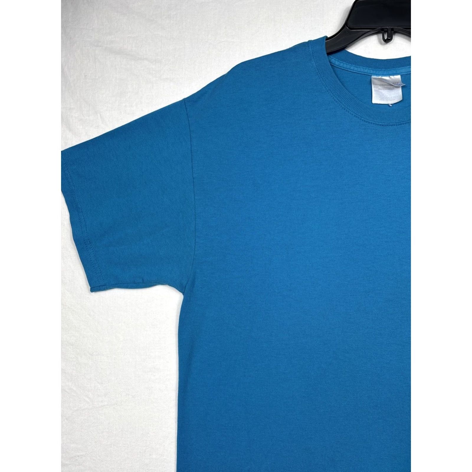 Hanes Hanes Heavyweight 50/50 T-Shirt M Blue VTG Crew Neck Short Sleeve Men Regular Size M Multiface Stitch Y2K Size US M / EU 48-50 / 2 - 5 Thumbnail
