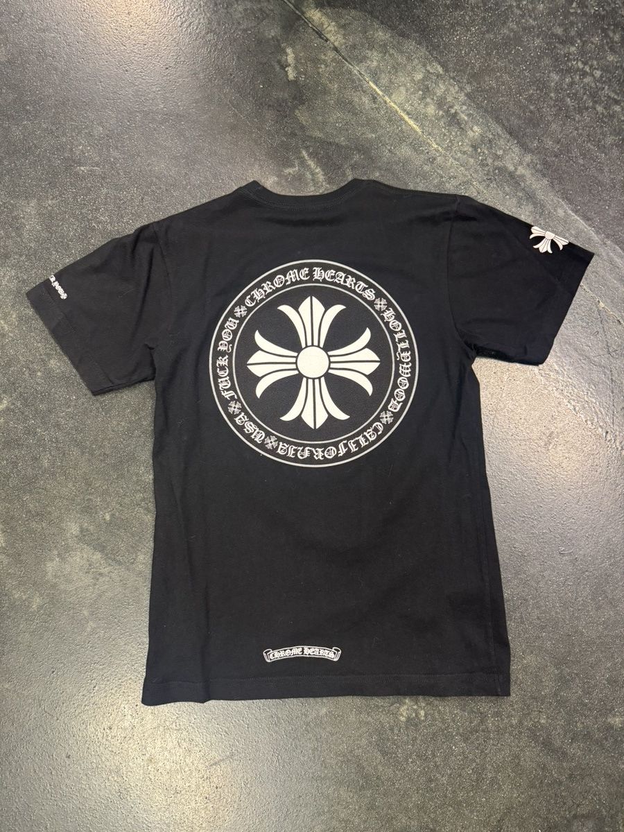 Chrome Hearts Chrome Hearts Hollywood Circle Tee Size US S / EU 44-46 / 1 - 2 Thumbnail