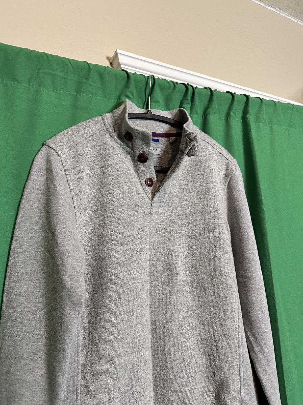 Ted Baker Fuzzy wool multi-panel sweatshirt / sweater Size US XS / EU 42 / 0 - 2 Thumbnail