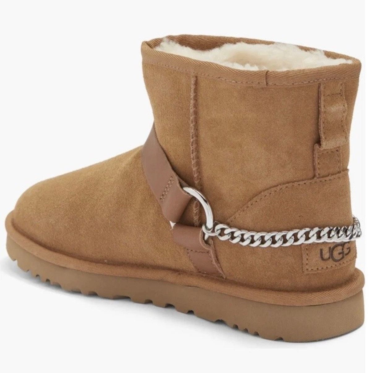 Ugg UGG WOMEN'S 5 CLASSIC CHAINS II CHESTNUT SHEARLING 1135090 Size US 5 / IT 35 - 3 Thumbnail