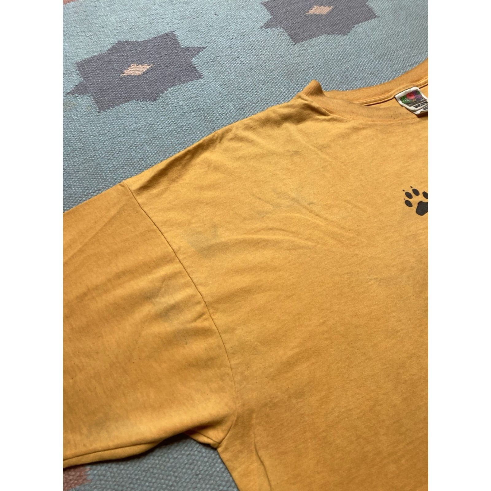 Fruit Of The Loom VINTAGE Grambling State University Tigers T-Shirt Men 3XL Yellow Graphic NCAA College Shirt Size US XXL / EU 58 / 5 - 5 Thumbnail