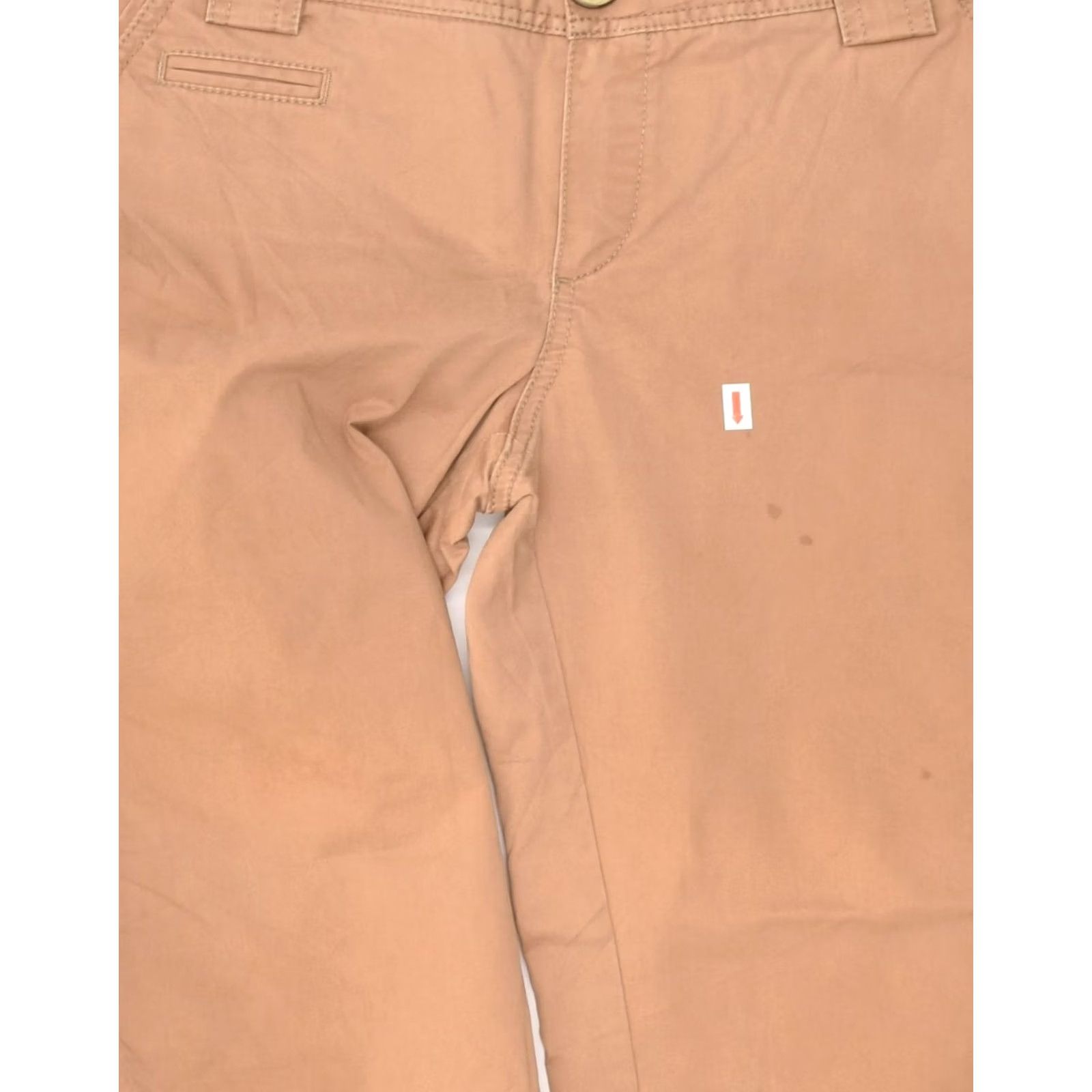Massimo Dutti MASSIMO DUTTI Womens Straight Chino Trousers Brown Cotton W28 L31 Size 28" / US 6 / IT 42 - 3 Thumbnail